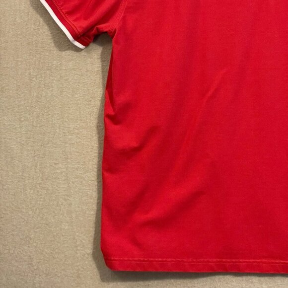 Tommy Hilfiger Polo Men's XL Red Short Sleeves Custom Fit - Picture 10 of 12